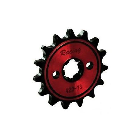 Pignon de sortie de boite Racing 420 13D 17mm Jaune