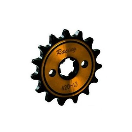 Pignon de sortie de boite Racing 420 13D 17mm Jaune
