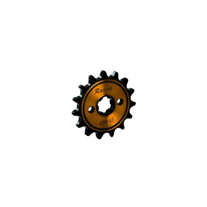 Pignon de sortie de boite Racing 420 13D 17mm Jaune