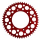 Couronne aluminium CNC - 51 dents - ERZ450cc - Rouge