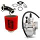 Kit carburatore Nibbi 24mm + Filtro Aria UNI - Rosso