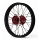 Jante Arrière CNC Alu 18" Motocross - Ø25mm - CNC Rouge 