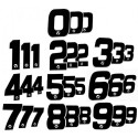 Numero de Plaque YCF 18cm (vendu par 3) pour Dirt Bike, Pit bike