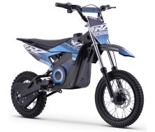Pit Bike électrique CRZ 1000W 36V E-Cross 10&quot;/12&quot; - Bleu