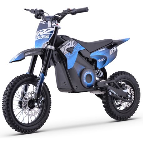 Pit Bike Elettrica - CRZ 1400W 36V - E-Cross 10"/12" - Blu