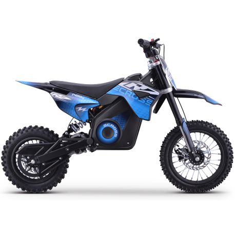 Pit Bike Elettrica - CRZ 1400W 36V - E-Cross 10"/12" - Blu