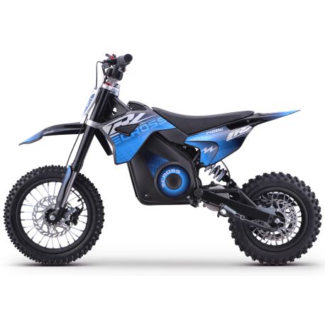 Pit Bike Elettrica - CRZ 1400W 36V - E-Cross 10"/12" - Blu