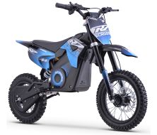 Pit Bike électrique CRZ 1800W 48V E-Cross 12&quot;/14&quot; - Bleu