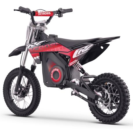 Pit Bike elettrica - CRZ 1000W 36V - E-Cross 10"/12" - Rosso