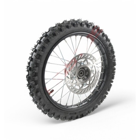 Ruota anteriore completa - 12" - asse Ø15mm