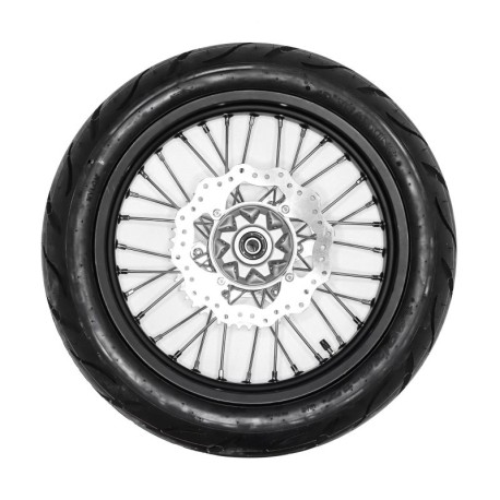 Set di ruote complete Supermotard - 17"/17" - Alluminio