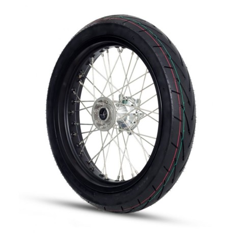 Set di ruote complete Supermotard - 17"/17" - Alluminio