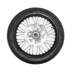 Set di ruote complete Supermotard - 17"/17" - Alluminio