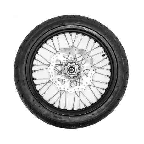 Set di ruote complete Supermotard - 17"/17" - Alluminio