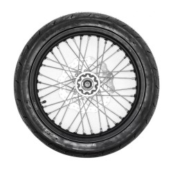 Pack de roue complète Supermotard - 17"/17" - Aluminium