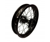 Roue Arriére 12" Noir acier 15mm Dirt Bike