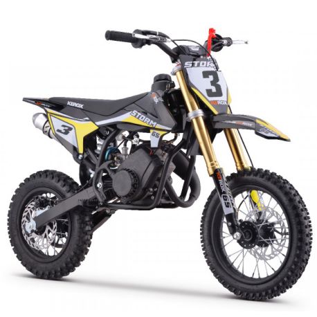 Pit Bike KEROX Storm - 65cc 2temps 10"/12" - Jaune