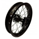 Roue Arrière 14" Noir acier  15mm Dirt Bike