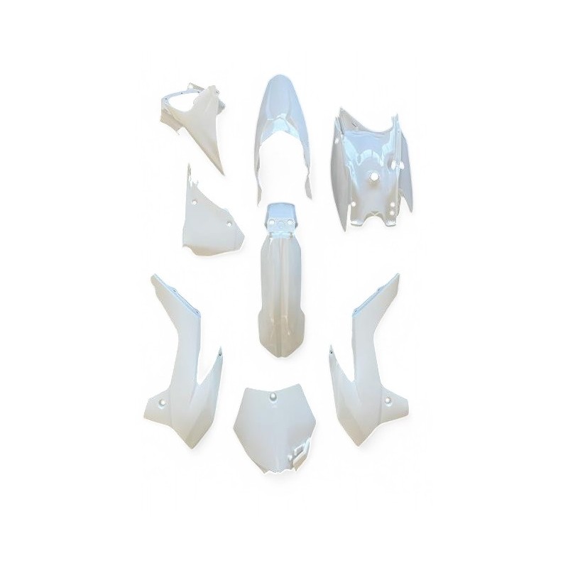 Kit plastique complet  - ERZ 150/250cc - 16"/19" - Blanc