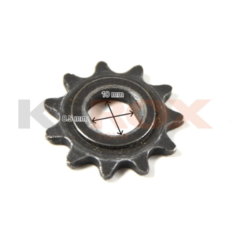 Pignon moteur - 25H - 11 dents - Plat