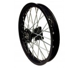 Roue Avant 14" Noir acier 15mm Dirt Bike