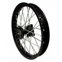 Roue Avant 14" Noir acier 15mm Dirt Bike