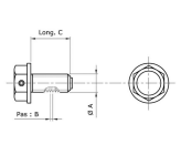 Bouchon de vidange aimanté - TECNIUM - M14
