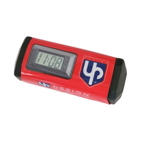 Mousse per manubrio - UP Design - Orologio integrato - Rosso