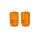Tappo valvola - x2 - CNC Arancione