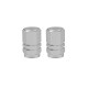 Tappo valvola - x2 - CNC Argento