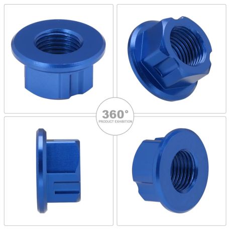 Ecrou de Roue Arriere CNC 4PERF SURRON LIGHT BEE - Bleu