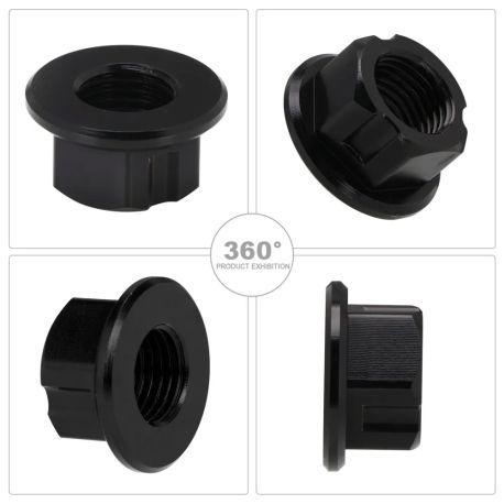 Ecrou de Roue Arriere CNC 4PERF SURRON LIGHT BEE - Noir