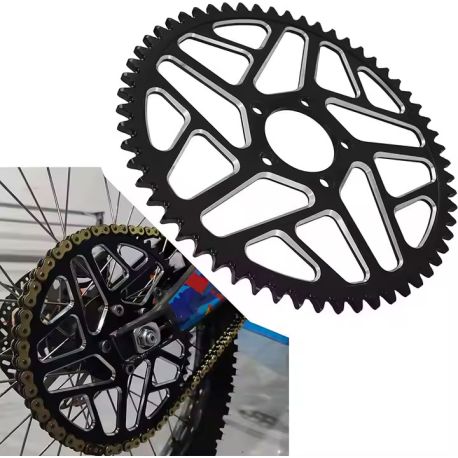 Couronne CNC 4PERF 420-48 Dents SURRON LIGHT BEE - Noir