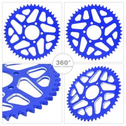 Couronne CNC 4PERF 420-48 Dents SURRON LIGHT BEE - Bleu