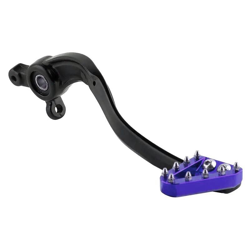 Pédale de frein CNC - 4Perf - ERZ 450cc R - Bleu/Noir Pédale de frein CNC - 4Perf - ERZ 450cc R - Bleu/Noir