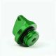 bouchon d\'huile CNC - Vert