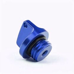 Tampa de óleo CNC - Azul