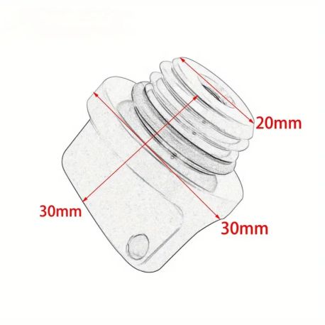 bouchon d\'huile cnc rouge dirt bkie