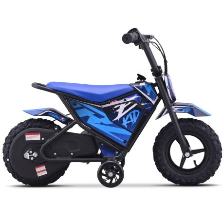 Moto électrique pour enfant CRZ E-KID 250W - Bleu