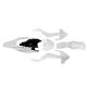 Kit plastiche completo - KTM-M - Bianco