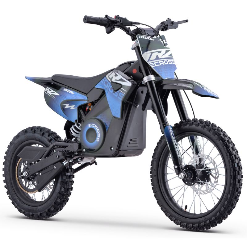 Pit Bike elettrica - CRZ 1800W 48V - E-Cross 12"/14" - Blu Pit Bike elettrica - CRZ 1800W 48V - E-Cross 12"/14" - Blu