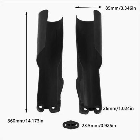 Protection de Fourche Noir CRZ ERZ 450cc R 