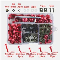 KIT VISSERIE CNC ROUGE DIRTBIKE