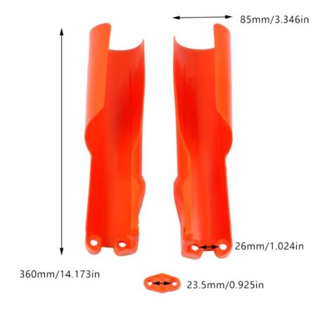 Protection de Fourche orange CRZ ERZ 450cc R
