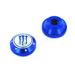 2x Cache Ecrou Aluminium - Bleu