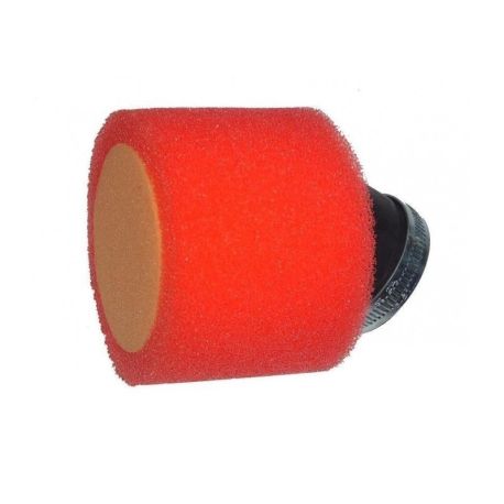 Filtre a air double mousse rouge/jaune - 44mm