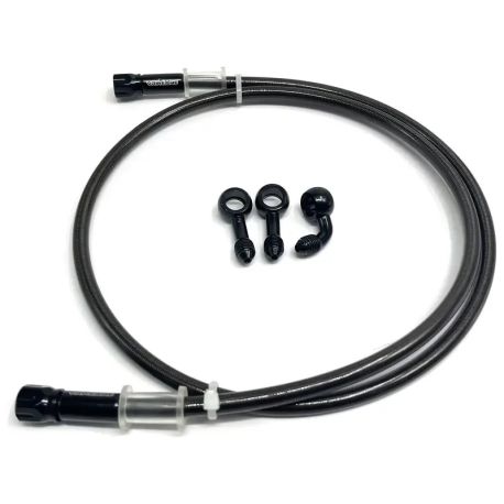 durite de frein noir embout cnc 1200mm NOIR