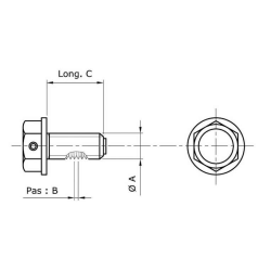 Bouchon de vidange - Tecnium - Aimanté - M16 x 1.5 x 14