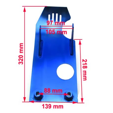 Paramotore in alluminio blu