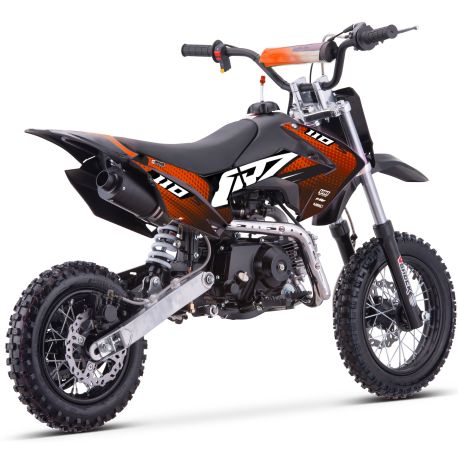 Dirt Bike CRZ S - 110cc Automatique - 10"/12" - Orange (2025)